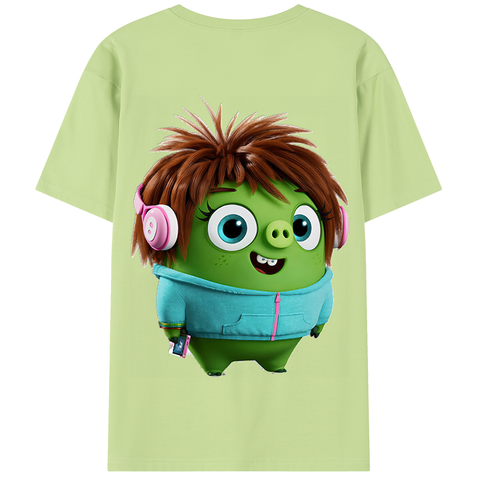 （画像用） Angry Birds アングリーバード 綿100％半袖Tシャツ（背面プリント）